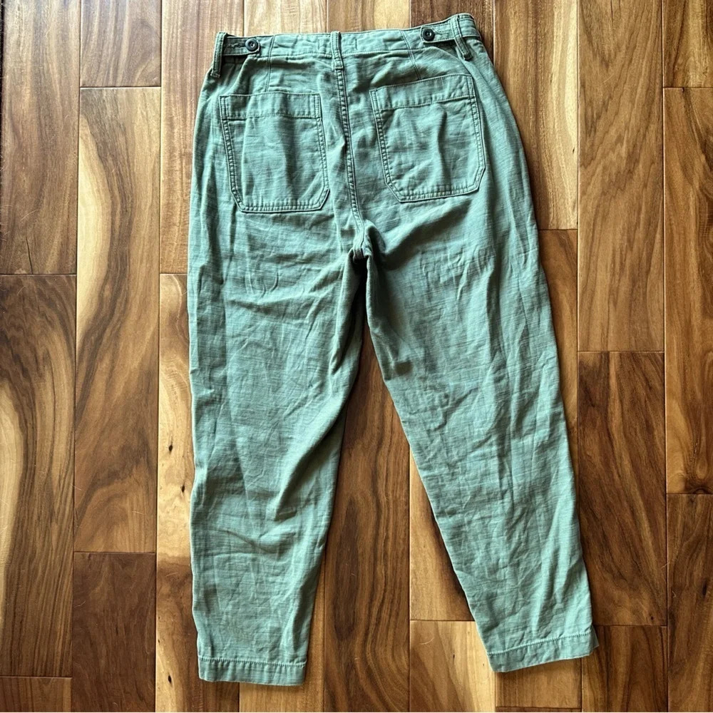 Madewell Olive Green Baggy Trouser Pants size 27 - Picture 2 of 4
